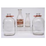 4 Arcadia Dairy Farm, Asheville, NC Milk Bottles