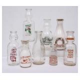 8 New England Milk Bottles