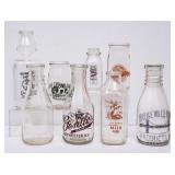 8 New York Milk Bottles