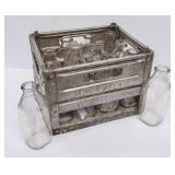 Biltmore Metal Crate w/11 Embossed Quart Bottles