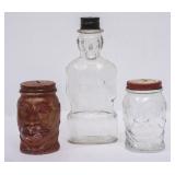 Lincoln Bank Bottle & 2 Lucky Joe Banks