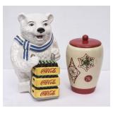 2 Coca-Cola Ceramic Cookie Jars