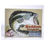 Heddon Fishing Tackle Metal Sign