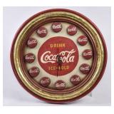 Coca-Cola Round Wooden Wall Clock