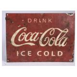 Coca-Cola Porcelain Metal Sign