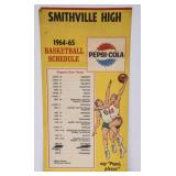 1964/65 Pepsi Smithville High Basketball Schedule