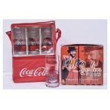 Like New Coca-Cola Soft Side Cooler w/6 Glasses