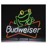 Budweiser Frog Neon Sign