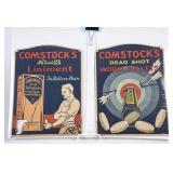 2 Comstock Cardboard Signs