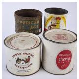 4 Vintage Cans Variety Lot