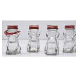 4 Lidded Dog Jars of Mary Lowell Bath Bubbles