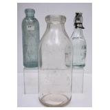 3 Vintage PA Glass Bottles