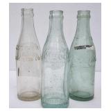 3 Straight Side Soda Bottles