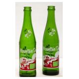 2 Mt Dew Hillbilly Asheville, NC Green Bottles