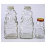 2 Grapette Clown Jars + 1 Mr. Bear Jar