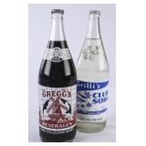 2 Filled 32oz Glass Bottles: Grilli