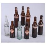 9 Crush Glass Soda Bottles