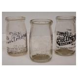 3 Biltmore 12 oz Cottage Cheese Jars