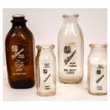 4 Biltmore Milk Bottles
