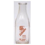Biltmore Square Quart Clear Milk Bottle