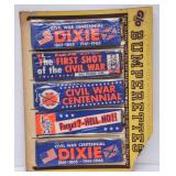 NOS Civil War Centennial Bumperettes Store Display