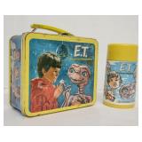 Aladdin "E.T." Metal Lunch Box w/Thermos