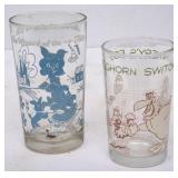 Foghorn Leghorn & Wizard of Oz Juice Glasses