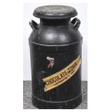 Black Metal Milk Can