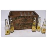 Golden Eagle Beverages Wood Crate w/17 Bottles