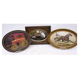 Victor Mirrored Sign & 2 Oval Trays