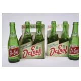 2 Dr. Enuf 4 Pack Cardboard Carriers w/Bottles