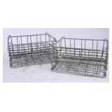 2 Coble Dairy Metal Wire 24-Cell Crates