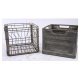 2 Sealtest Metal Crates