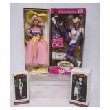 4 NIB Mattel Barbie Dolls/Ornaments