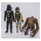 3 Large Plastic Star Wars Action Figures