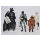 4 Large Plastic Star Wars Poseable Figures