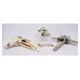 3 Large Plastic Star Wars Toy Ships