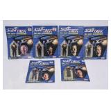 6 NIP 1988 Galoob Star Trek TNG Poseable Figures