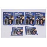 6 NIP 1988 Galoob Star Trek TNG Poseable Figures