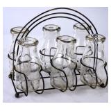 Wire Carrier with 6 Biltmore Embossed Half PInts