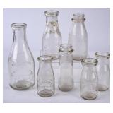 7 Haynes & Plainview Dairy Embossed Round Bottles