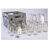 Biltmore Plastic Crate w/Various Round Bottles