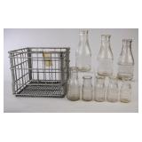 Biltmore Wire Crate w/Various Round Bottles