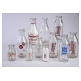 11 Western US Milk Bottles