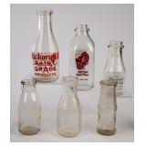 Lot of 6 SC Dairy Milk Bottles