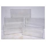 5 Plastic Display Cases
