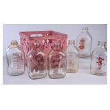 6 Square Half Gallon Dairy Milk Bottles