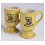 2 Biltmore Dairy Farms Yellow Footed Mugs