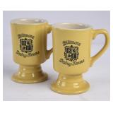 2 Biltmore Dairy Farms Yellow Footed Mugs