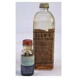 2 Household Chemical Bottles w/Contents